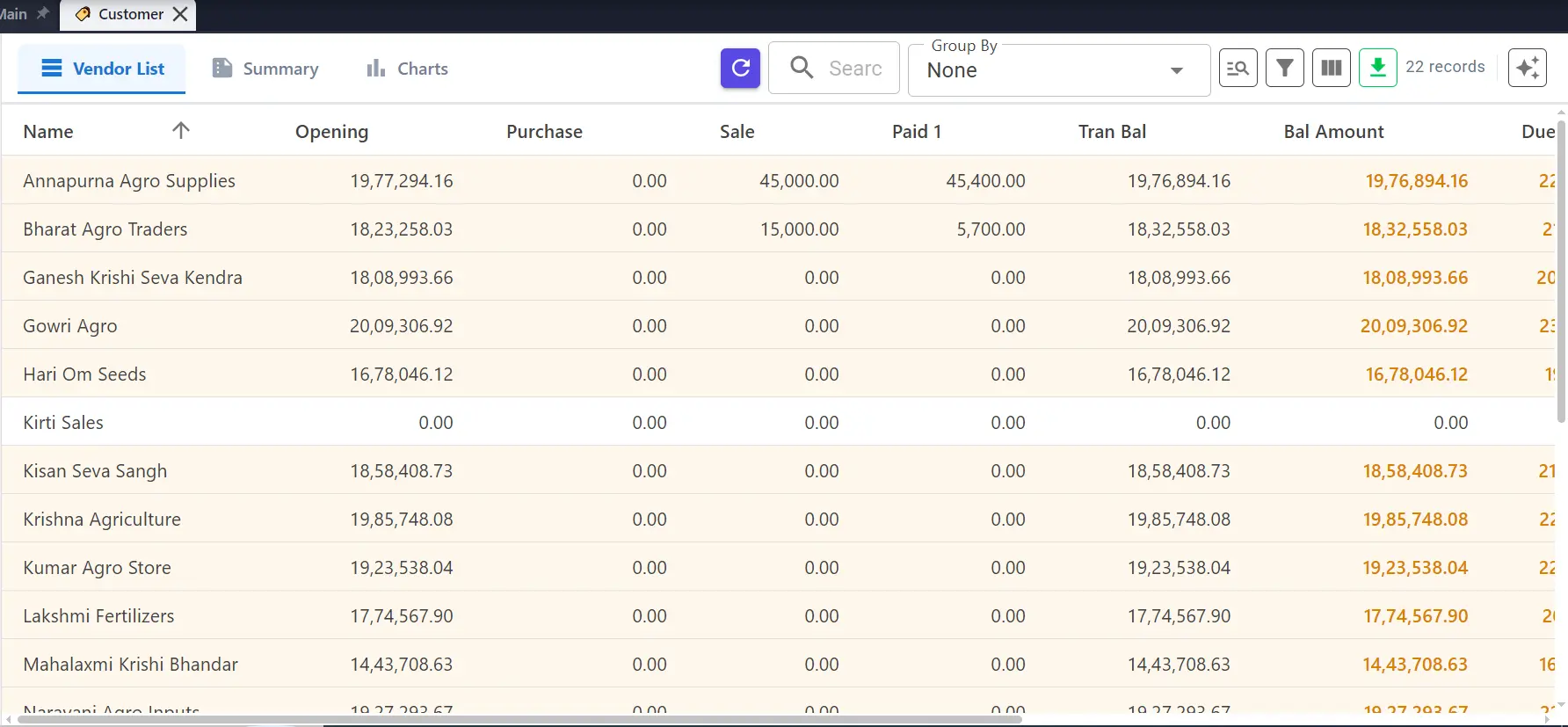 Vendor – Web